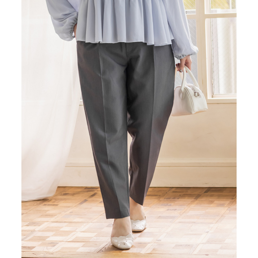 タックプレステーパードパンツ1