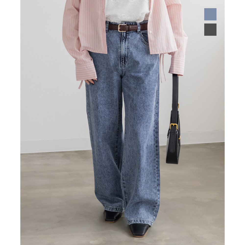 セミワイドデニムパンツ