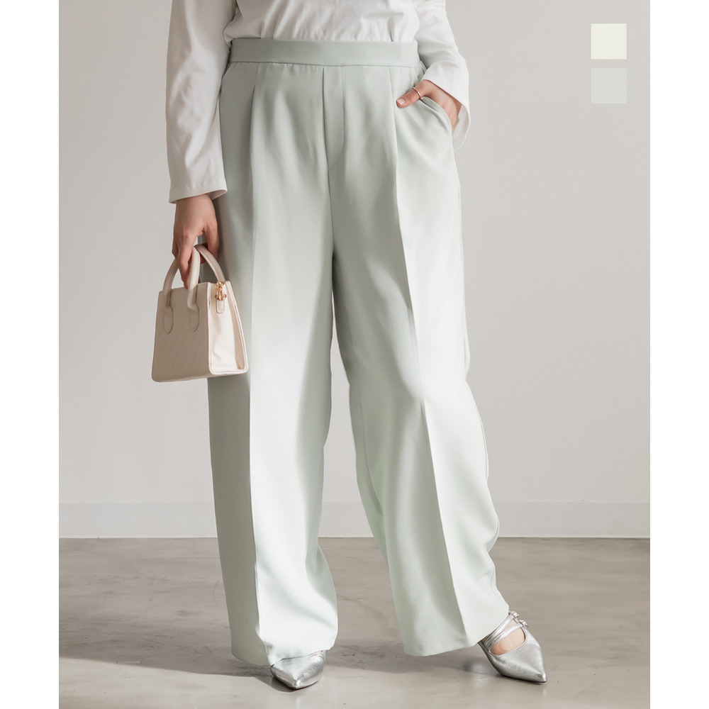 ワンタックワイドパンツ