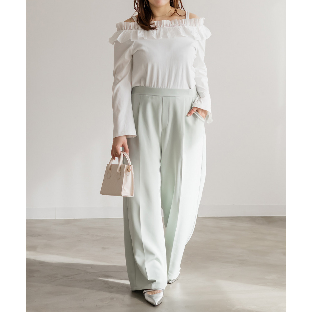 ワンタックワイドパンツ2