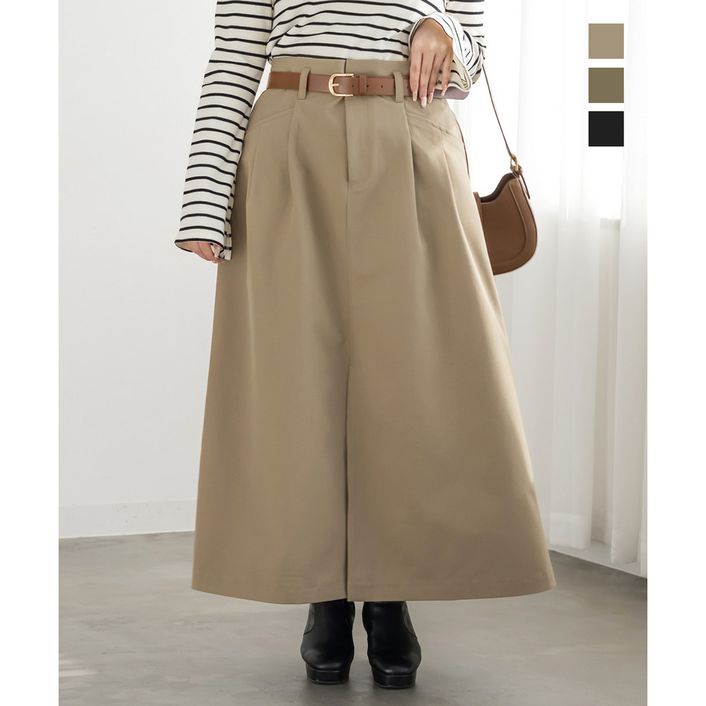 CLETTEオリジナルベルト付きスリットスカート1