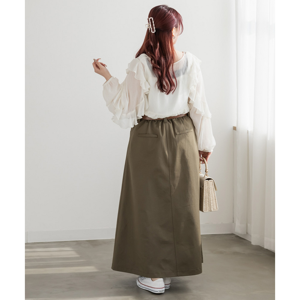 CLETTEオリジナルベルト付きスリットスカート10