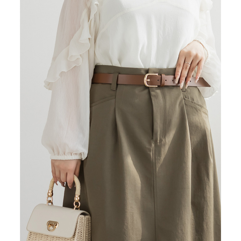 CLETTEオリジナルベルト付きスリットスカート11