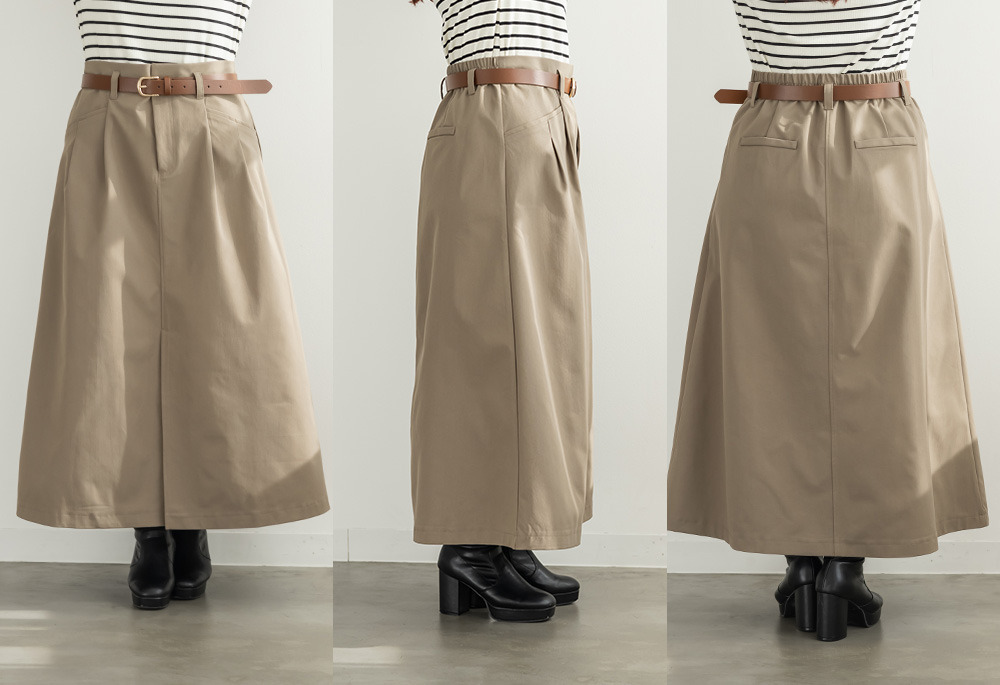 CLETTEオリジナルベルト付きスリットスカート15