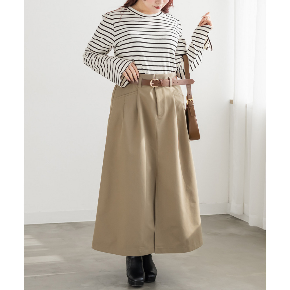CLETTEオリジナルベルト付きスリットスカート3