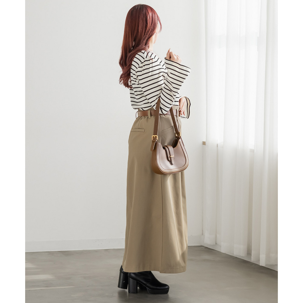 CLETTEオリジナルベルト付きスリットスカート4