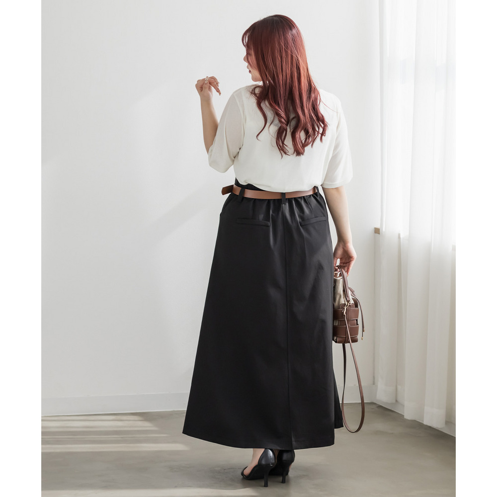 CLETTEオリジナルベルト付きスリットスカート6