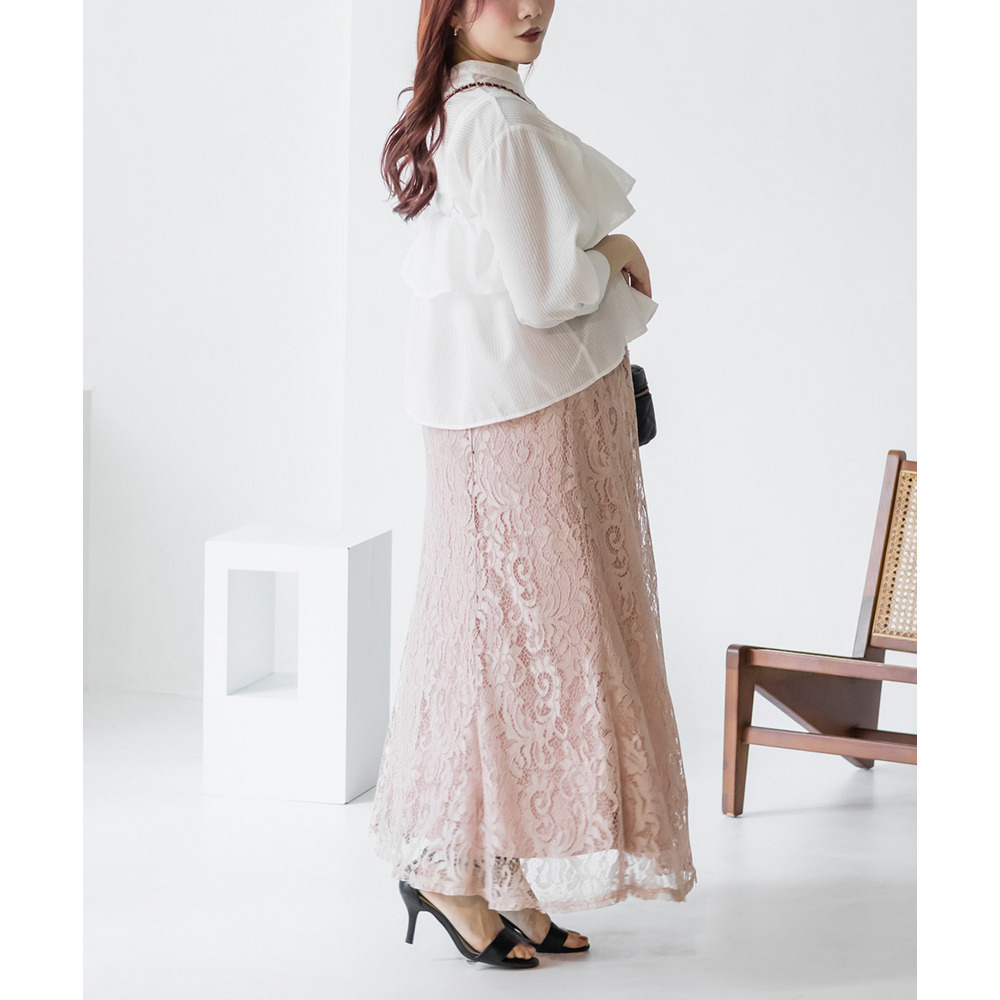 フレアビスチェ&シアーストライプシャツセット9