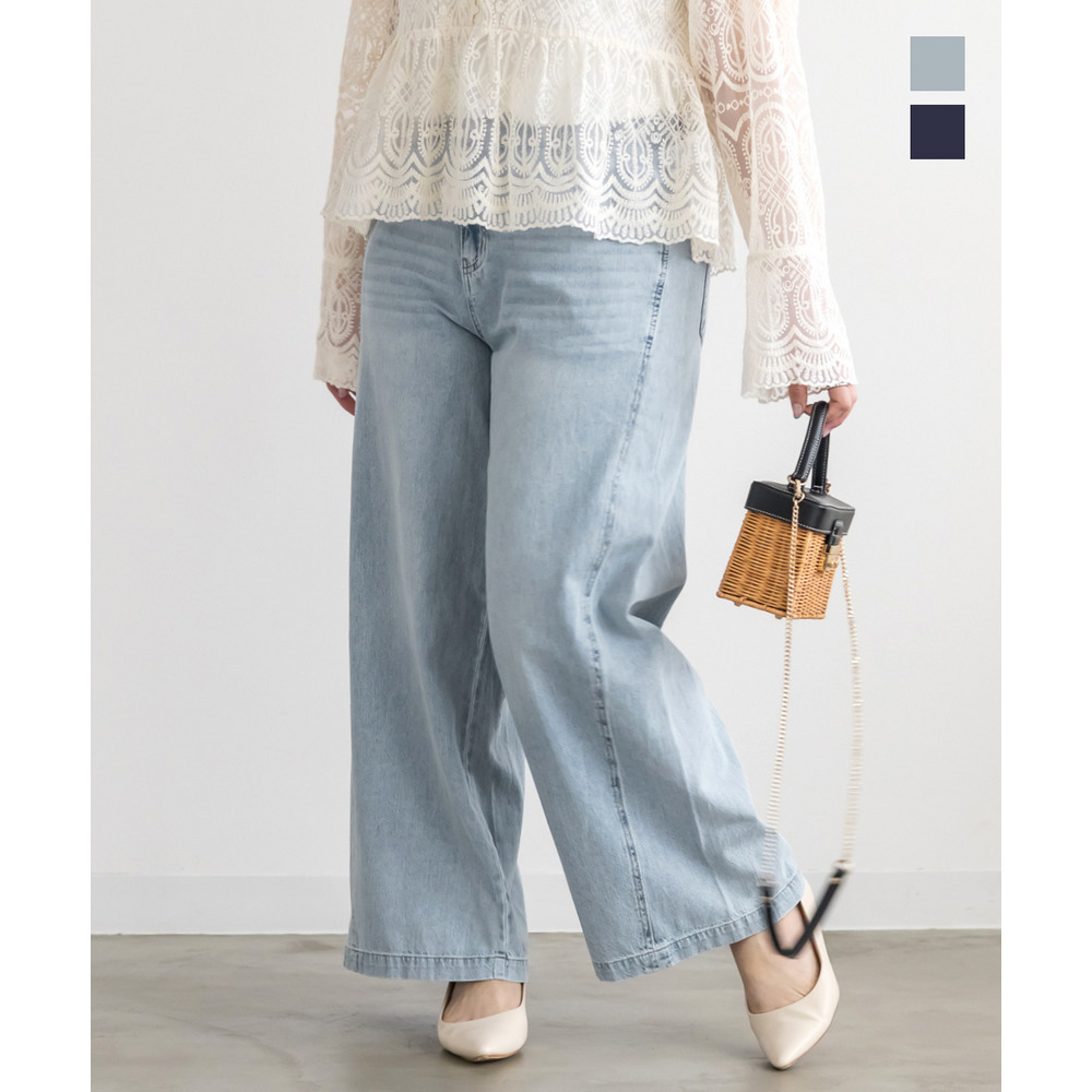 バギーワイドデニムパンツ