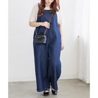 リボンデニムサロペット