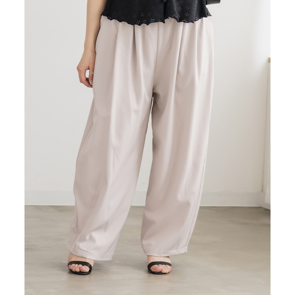 3タックコクーンパンツ1