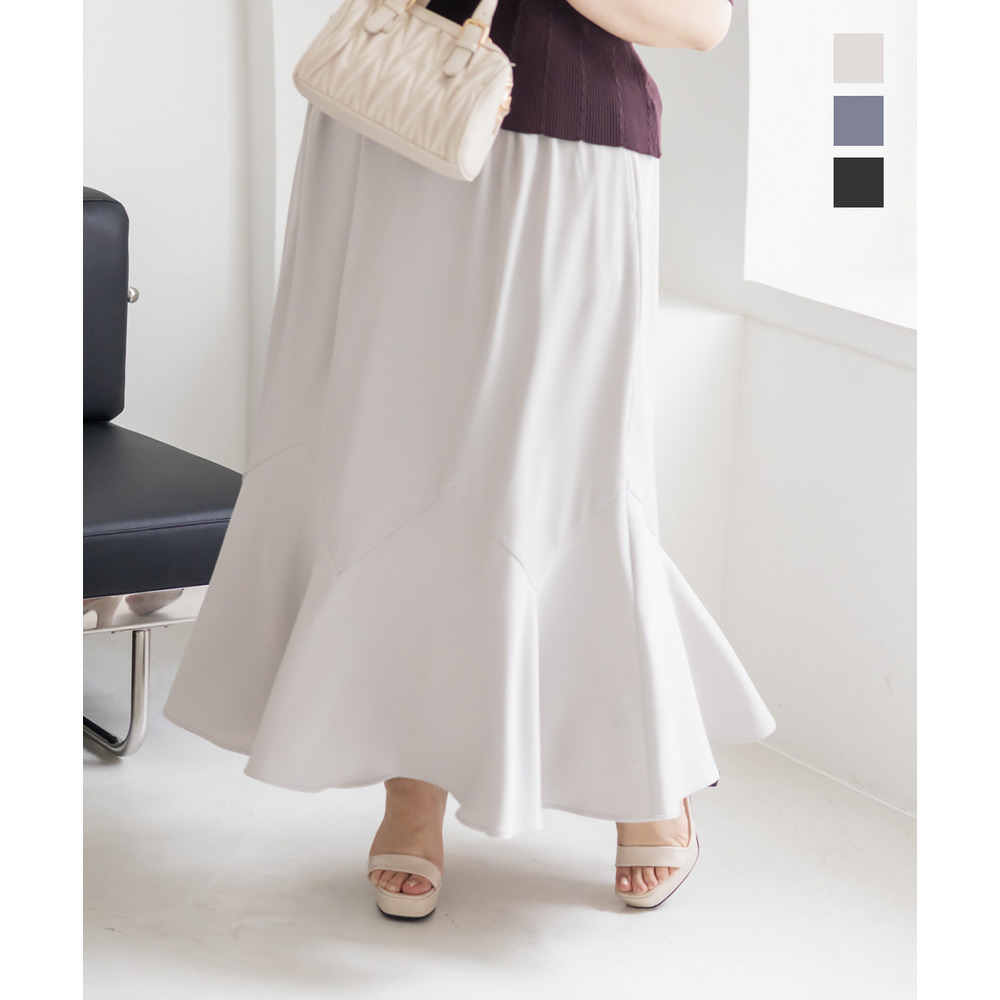 CLETTEオリジナル裾切替フレアスカート