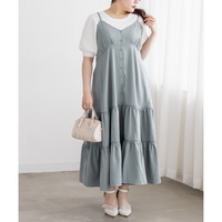 CLETTEオリジナルレース使いティアードキャミワンピース