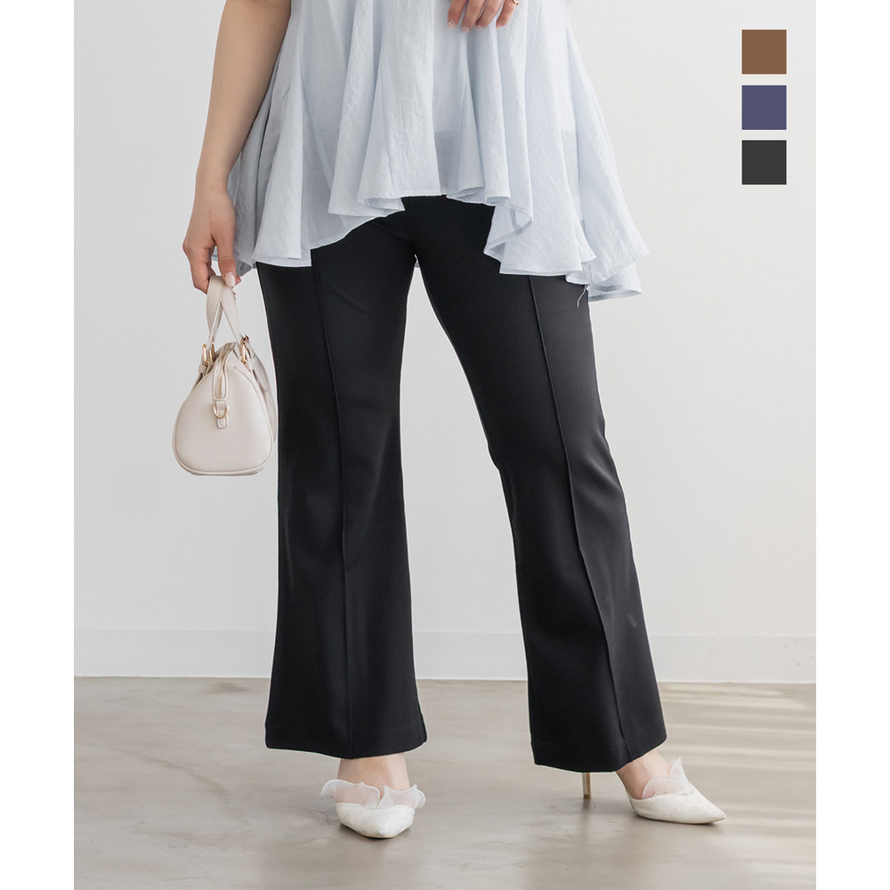 CLETTEオリジナルセンターシムストレッチフレアパンツ