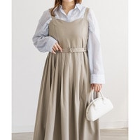 CLETTEオリジナルベルト付きプリーツジャンスカワンピース