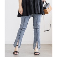 CLETTEオリジナルストレッチデニムスリットフレアパンツ