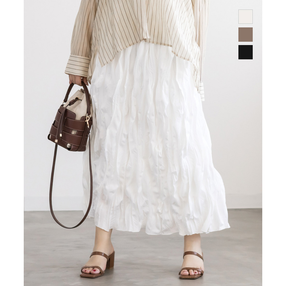 CLETTEオリジナルウェーブプリーツナロースカート