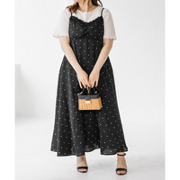 CLETTEオリジナルレース使いドットキャミワンピース