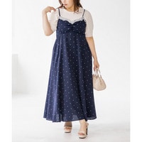 CLETTEオリジナルレース使いドットキャミワンピース