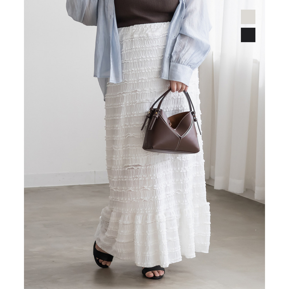 フリルティアードスカート