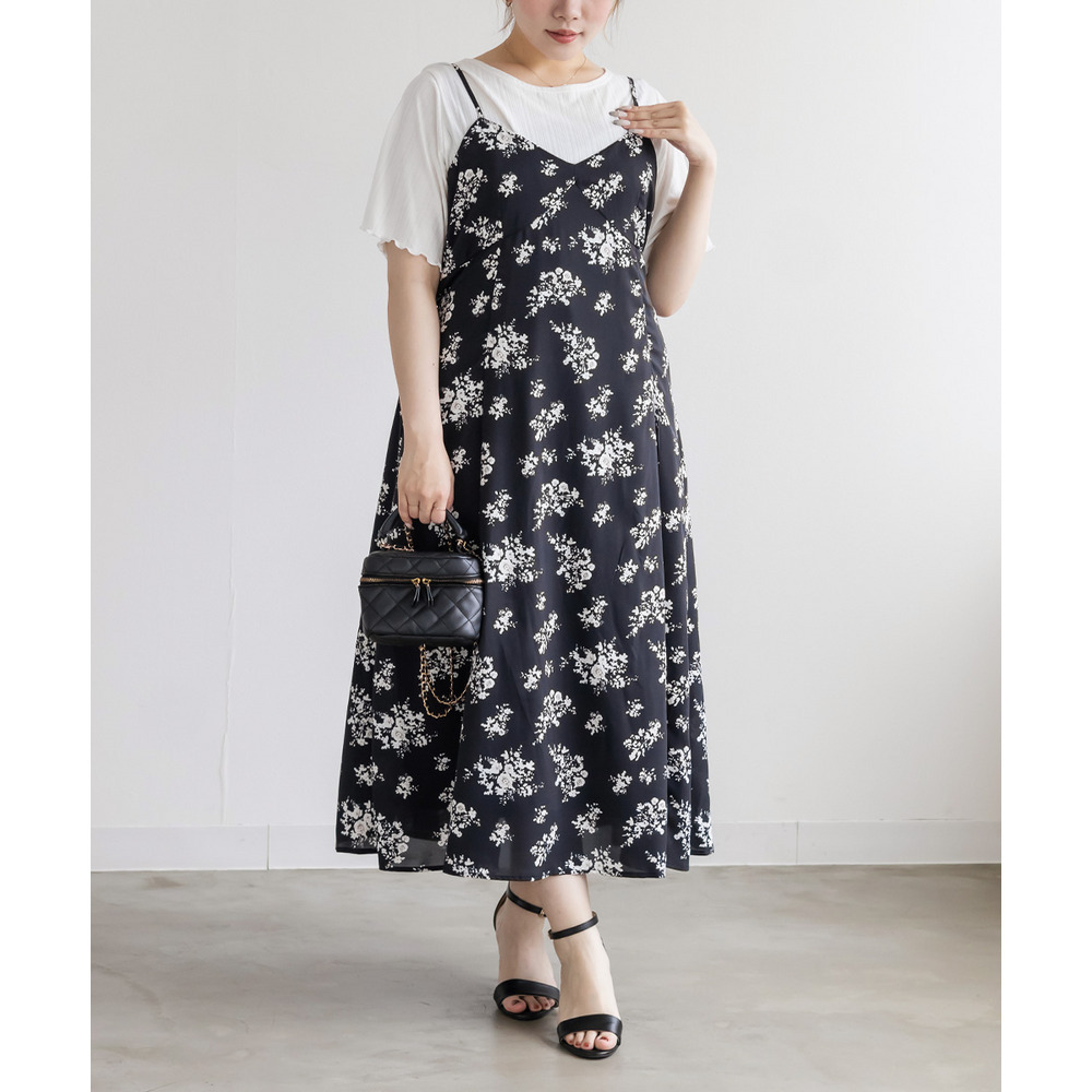 CLETTEオリジナル花柄ロングキャミワンピース2