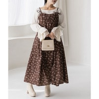 CLETTEオリジナル花柄ピンタックキャミワンピース