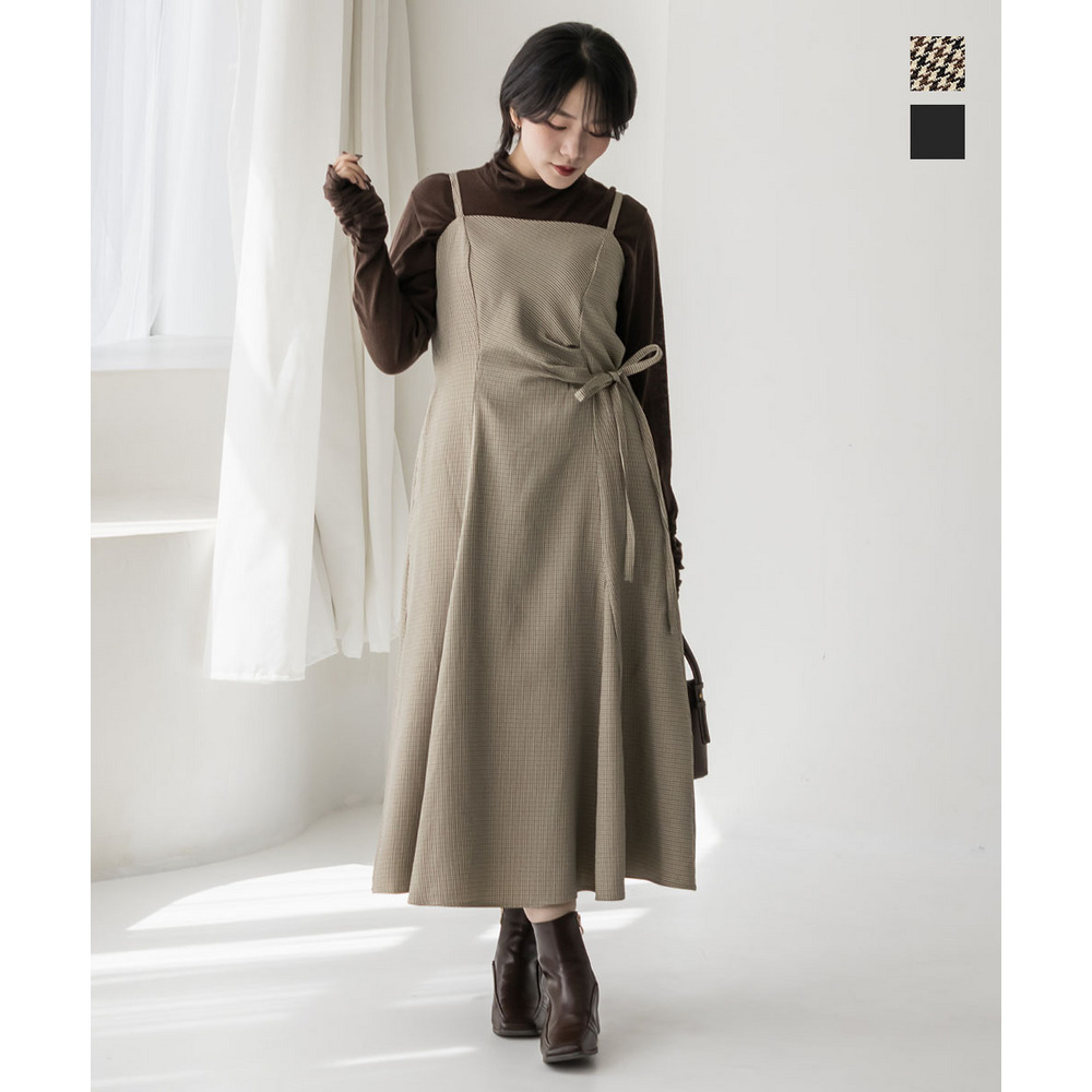 CLETTEオリジナルアシメリボンキャミワンピース