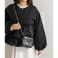 ナイロンペプラムブルゾン