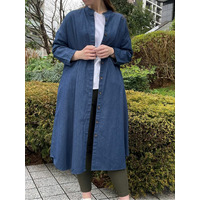 ワンウォッシュデニムワンピース