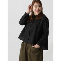 リネンオックススタンドブラウス