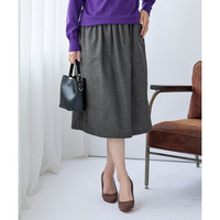 （吸湿発熱）ウエストリブスカート　大きいサイズ