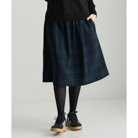 （吸湿発熱）ウエストリブスカート　大きいサイズ