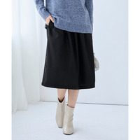 （吸湿発熱）ウエストリブスカート　大きいサイズ