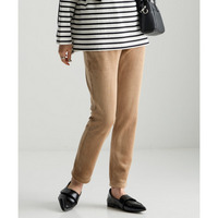 【着るホカロン】【保温】ニットコール裏ベロアボンディングレギンスパンツ 大きいサイズ