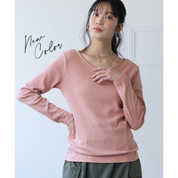 綿100％フライス素材Ｖネック長袖Ｔシャツ（UVカット） 大きいサイズ