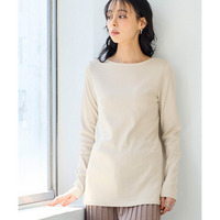 UVカット綿100%フライス素材ボートネックＴシャツ　大きいサイズ