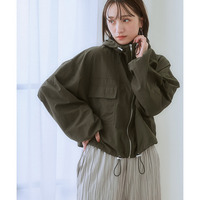 シャカシャカコンパクト丈アウター　大きいサイズ