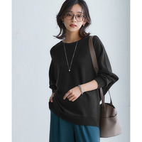 洗えるボートネックドルマンニット【毛玉になりにくいふんわりもちもち素材】　大きいサイズ