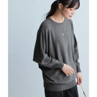 洗えるボートネックドルマンニット【毛玉になりにくいふんわりもちもち素材】 大きいサイズ