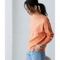 【花粉がつきにくい】 編地切替ボートネックニット　大きいサイズ