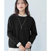 マシュマロニットミラノリブボートネックトップス　大きいサイズ