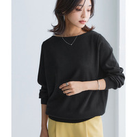 洗えるＵＶカット綿100%ボートネックニット　　大きいサイズ