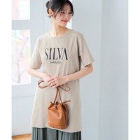 肌触りが気持ち良い綿100％AラインプリントチュニックTシャツ（接触冷感・UVカット） 大きいサイズ