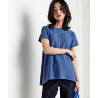 【アイスクリーンプレミアム】Aライン半袖トップス（持続冷感・毛玉になりにくい・UVカット・洗濯機で洗える・遮熱）　大きいサイズ