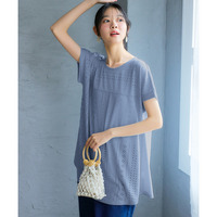 カットレースバックギャザートップス 大きいサイズ