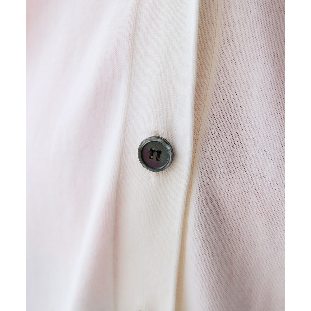 洗えるUVカット綿100%Vネックカーディガン(長袖)(オーバーサイズ) 大きいサイズ27