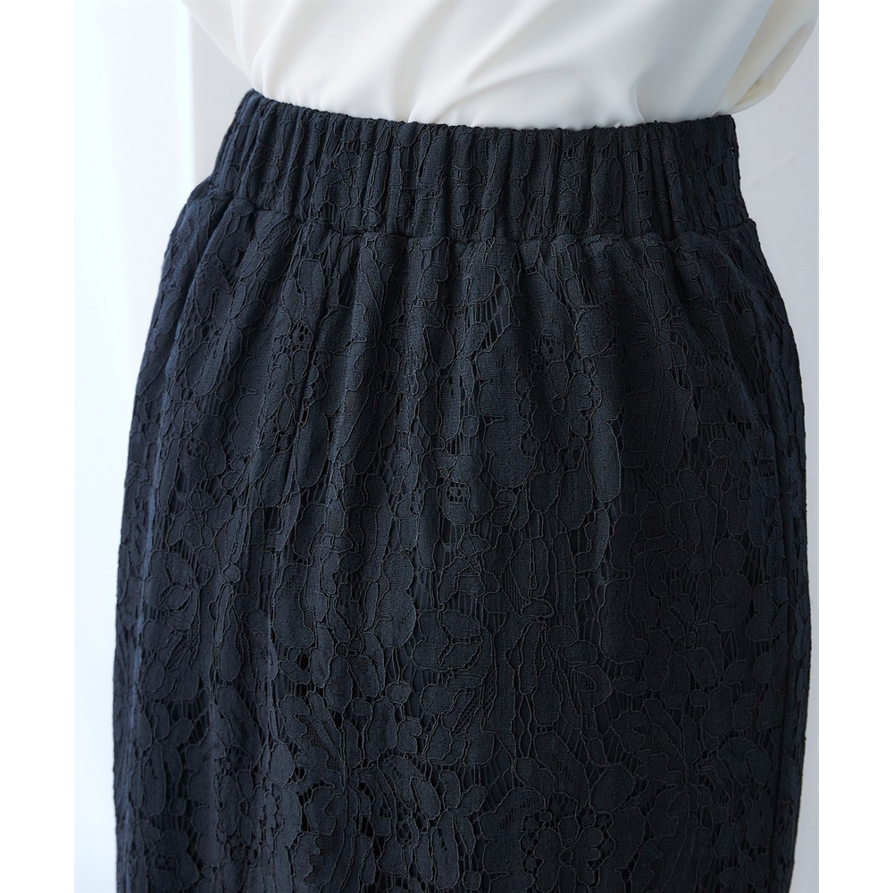 洗える総レースタイトスカート 大きいサイズ27