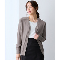 【ひんやり接触冷感】抜け感Ｖネックカーディガン（ＵＶカット・毛玉になりにくい・遮熱） 大きいサイズ