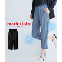 さらタッチクロップドパンツ（接触冷感・UVカット）（marie claire SPORT）　大きいサイズ