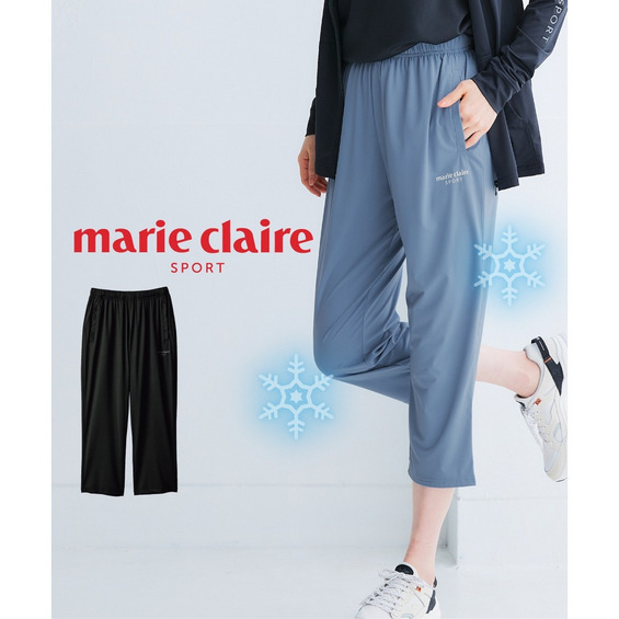 さらタッチクロップドパンツ(接触冷感・UVカット)(marie claire SPORT) 大きいサイズ【アリノマ/Alinoma】 さらタッチクロップドパンツ(接触冷感・UVカット)(marie claire SPORT) 大きいサイズ【アリノマ/Alinoma】